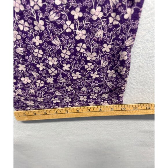 High Sierra Intimates Purple Floral Cotton Pajama Pants XXL - Picture 8 of 8